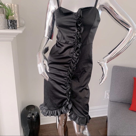 Brand New Rinascimento Satin Cocktail Dress (made in Italy) - Picture 1 of 7